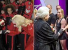 Miley Cyrus y Lady Gaga actúan para la Reina Isabel II en el Royal Variety show