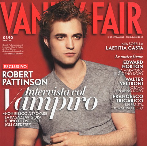 Robert Pattinson declara que está soltero en Vanity Fair Italia