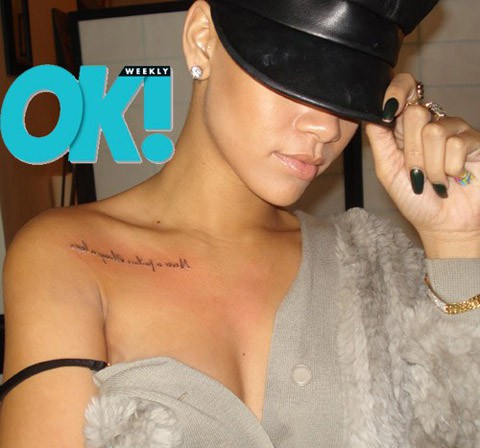 Rihanna y su nuevo tatuaje con moraleja