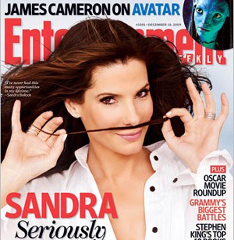 Sandra Bullock, feliz a sus 45 años, portada del Entertainment Weekly