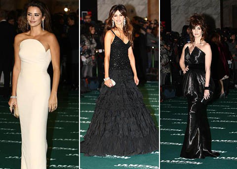 Glamour en la alfombra verde de los Goya 2010