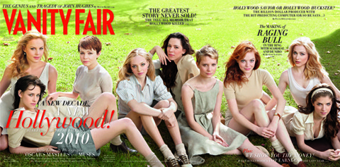 Kristen Stewart y las nueva promesas de Hollywood, portada de Vanity Fair