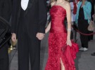 Letizia elige un vestido rojo para las celebraciones previas a la boda de Victoria de Suecia