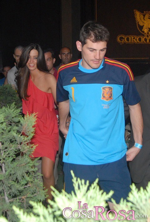 Iker Casillas y Sara Carbonero terminaron las celebraciones de la roja juntos