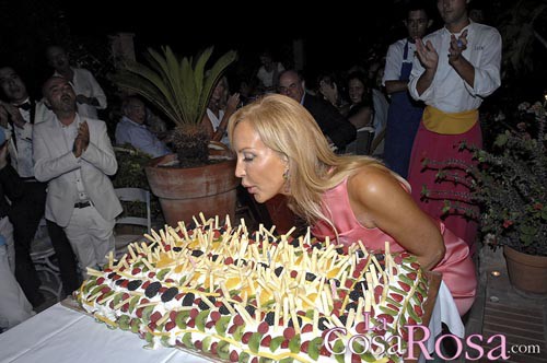 Carmen Lomana celebra su sesenta y dos cumpleaños en Marbella