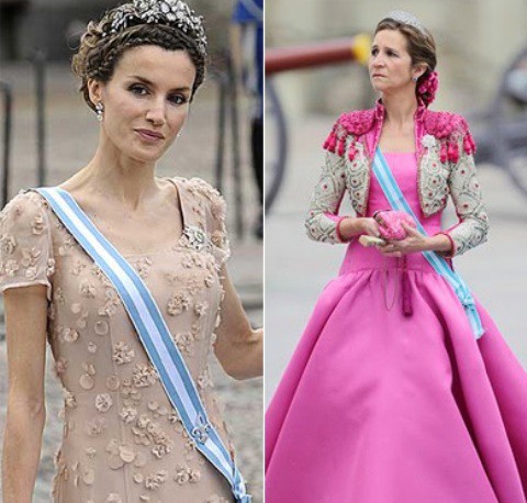 La Infanta Elena y la Princesa Letizia juntas en el ballet