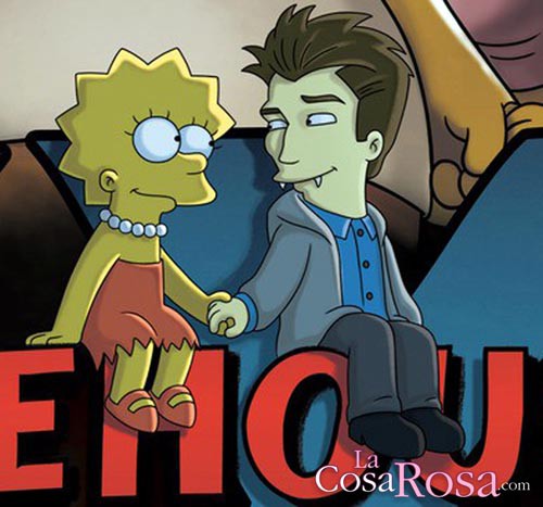 Robert Pattinson enamora a Lisa en Los Simpsons