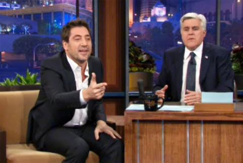 Javier Bardem se confesó en el show de Jay Leno