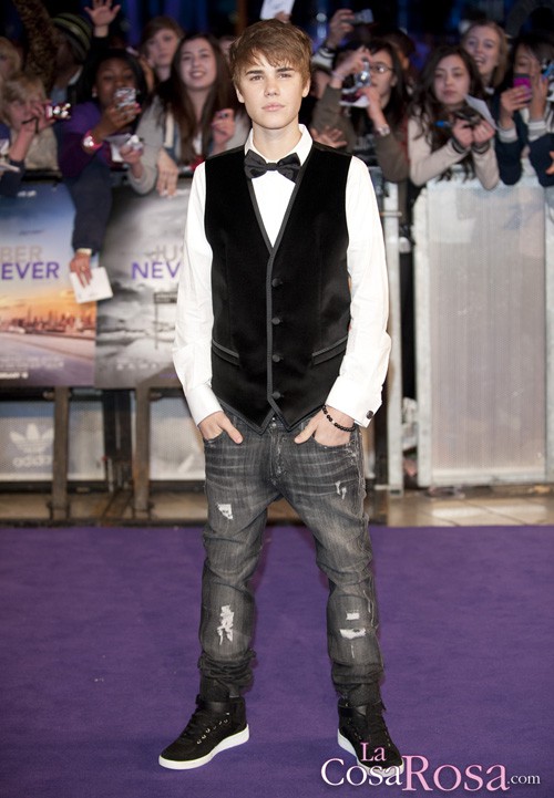 Justin Bieber arrasa en el premiere europea de Never Say Never en Londres