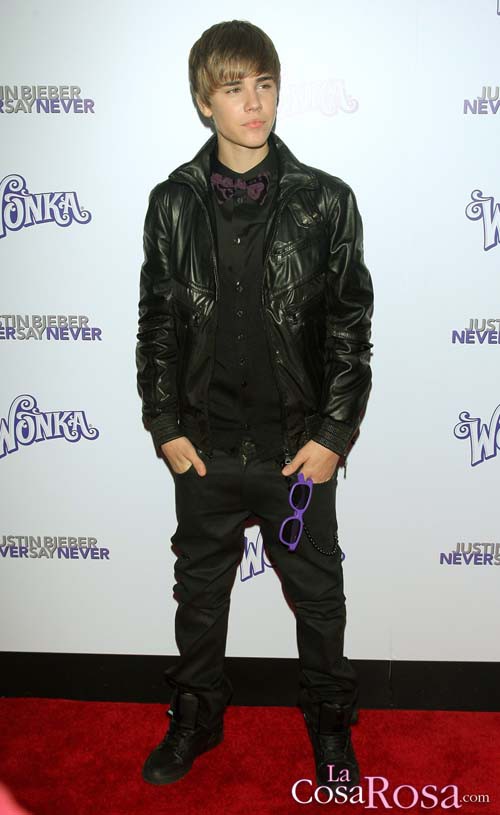 Justin Bieber acude al preestreno de Never Say Never en Nueva York