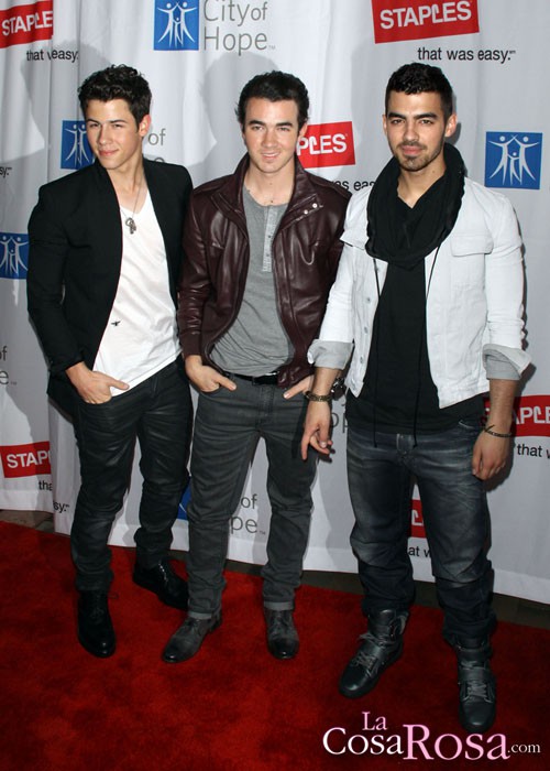 Los Jonas Brothers en el concert of hope
