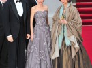 La reina Sofía y los príncipes de Asturias asisten a la cena ofrecida por Isabel II