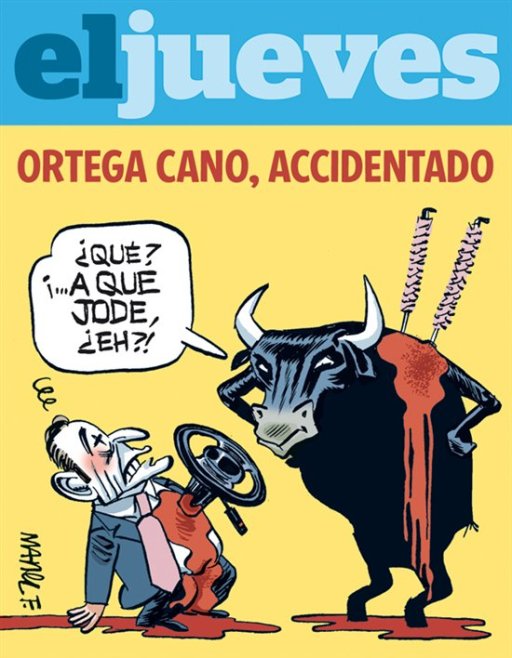 El Jueves lleva a su portada el accidente de Ortega Cano