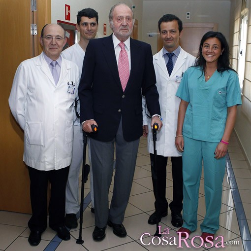 El Rey recibe el alta hospitalaria