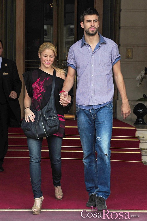 Shakira y Piqué, dos enamorados en París