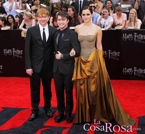 Emma Watson, Daniel Radcliffe y Rupert Grint presentan lo último de Harry Potter en Nueva York