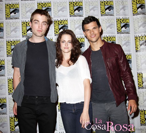 Robert Pattinson, Kristen Stewart y Taylor Lautner inauguran la Comic Con de San Diego