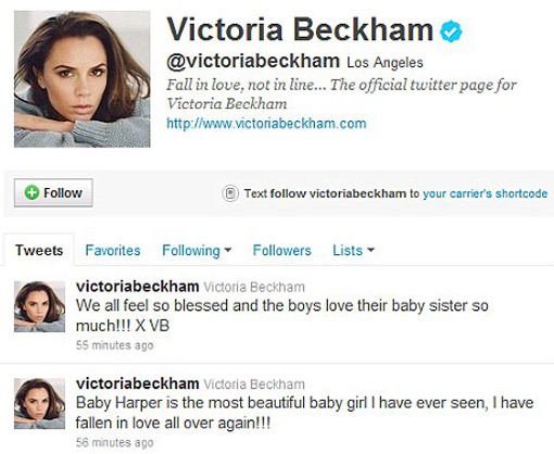 Victoria Beckham, loca con Harper Seven