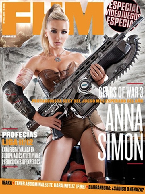 Anna Simon, a lo Lara Croft en FHM