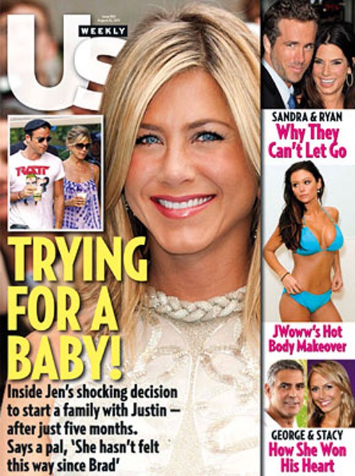 Jennifer Aniston piensa casarse y tener un bebé con Justin Theroux