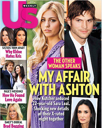 Sara Leal explica en Us Weekly su relación con Ashton Kutcher