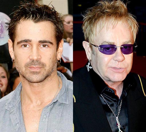 Colin Farrell y Elton John rinden tributo a Elizabeth Taylor