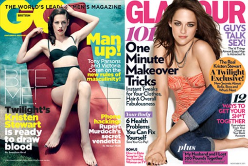 Kristen Stewart, portada de GQ y Glamour