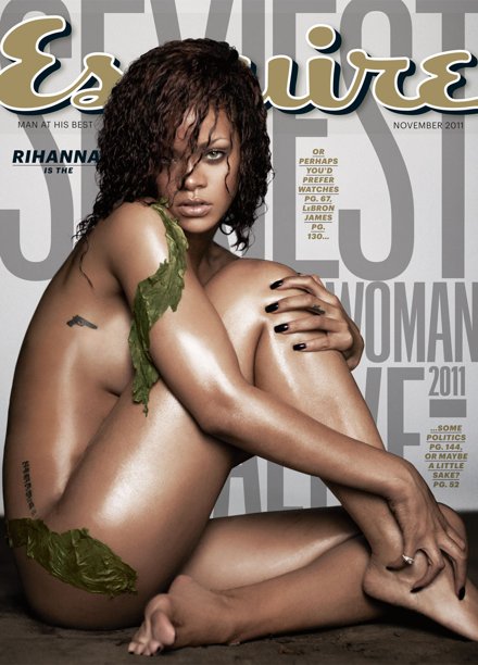 Rihanna, portada de Squire, se considera fan de Chris Brown