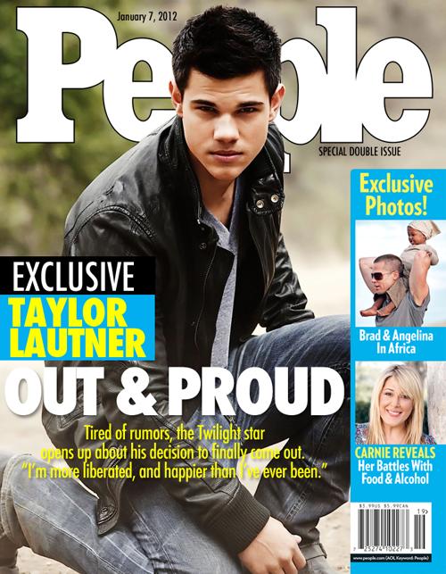Taylor Lautner, falsa portada de People donde declara su homosexualidad