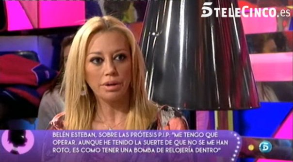 Belén Esteban protagoniza el debate sobre las prótesis PIP en Sálvame Deluxe