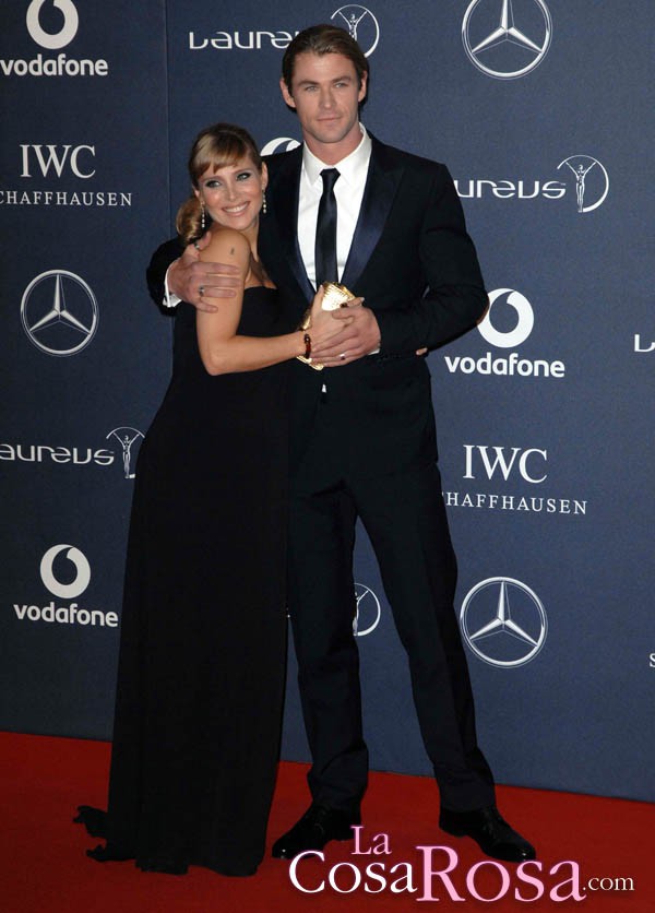 Elsa Pataky y Chris Hemsworth, radiantes en los premios Laureus