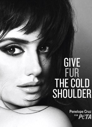 Penélope Cruz posa para PETA