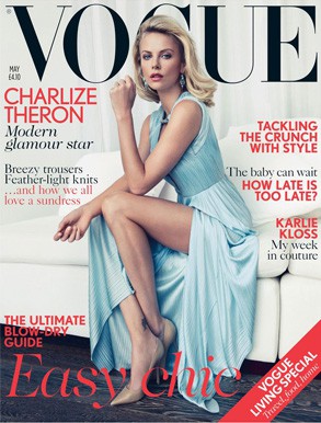 Charlize Theron, encantada con su bebé