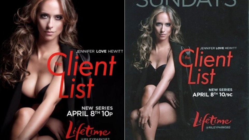 A Jennifer Love Hewitt le reducen los pechos digitalmente