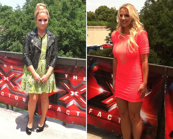 Britney Spears y Demi Lovato debutan como jurado en X Factor