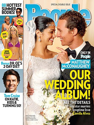 Primera imagen de la boda de Matthew McConaughey y Camila Alves