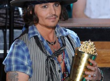 Johnny Depp en los MTV Movie Awards 2012