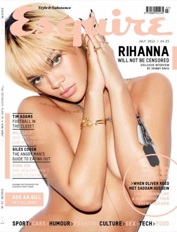 Rihanna, portada de la edición británica de Squire