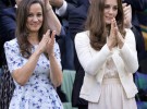 Kate y Pippa Middleton disfrutan de la final masculina de Wimbledon