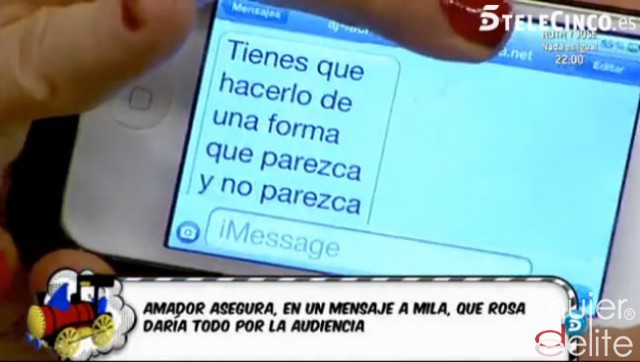 Rosa Benito niega las pruebas que apuntan a un montaje sobre su separación