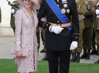 Los príncipes de Asturias en la boda de Guillermo de Luxemburgo y Stephanie de Lannoy