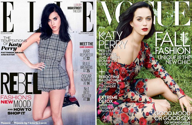 Katy Perry habla sobre Kristen Stewart en Elle y sobre su dieta para posar en Vogue