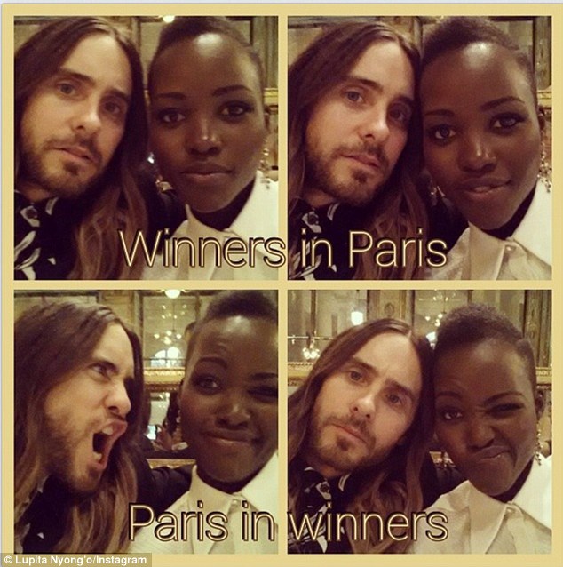 Jared Leto, Lupita Nyong’o y sus selfies en París