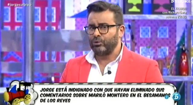 Jorge Javier Vázquez, molesto por la censura de Lecturas a un comentario sobre Mariló Montero