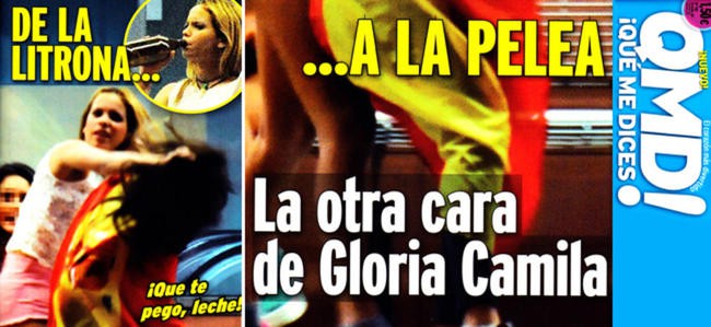 La agresión de Gloria Camila a una chica, portada de ¡Qué me dices!