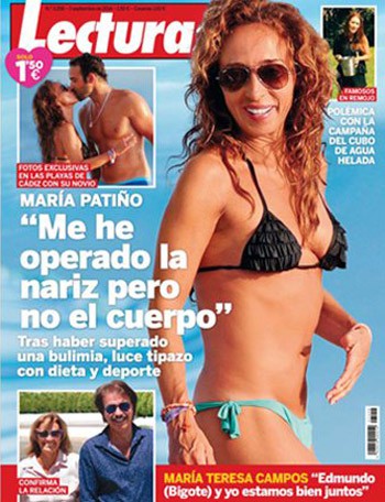 María Patiño luce tipazo en la portada de Lecturas