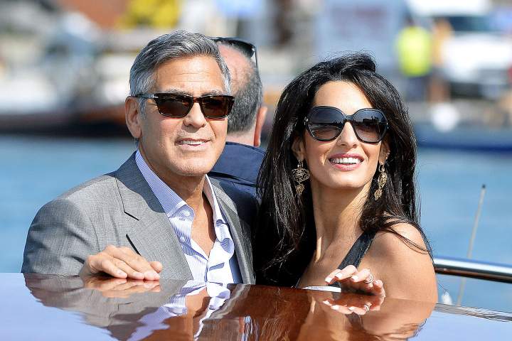 Amal Clooney y su relación con los amigos de su marido George