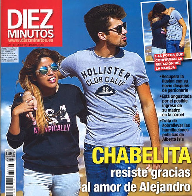 Chabelita y Alejandro, enamorados en la portada de Diez Minutos