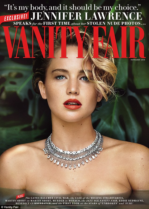 Jennifer Lawrence habla sobre sus fotos robadas en Vanity Fair