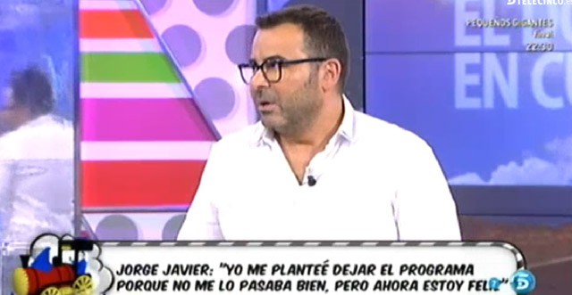 Jorge Javier Vázquez confiesa que quiso dejar Sálvame
